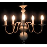 Luster antikni bijeli 5 žarulja E14 | Eponuda.com