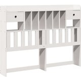vidaXL Vzglavje s predelki bela 150 cm trdna borovina | Shoptok.si