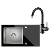 Quadron set pomivalno korito hugh 111 in armatura naomi - črna | Shoptok.si