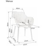 Molarem Home Stolica Wenus-siva | shoptok.hr
