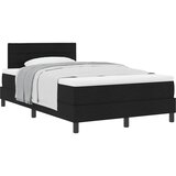  s opruga kutije s uzglavljem Crna 120 x 190 cm tkanina | shoptok.hr