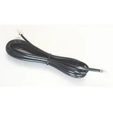 kabl 3m sa kon.RJ-11, TC6P4C-3M-BK, black, GEMBIRD