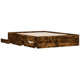  Okvir kreveta s ladicama boja hrasta 135x190 cm | shoptok.hr