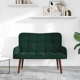 SOFA za dvije osobe Tamnozelena 115 x 61 x 87 cm Baršun | Eponuda.com