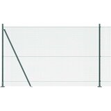 vidaXL varjena žičnata ograja s 7 flanšnimi stebrički Zelena 1.4x10 m Jeklo | Shoptok.si