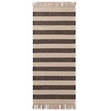 Hanse Home Črn/kremno bel obojestranski/ročno tkan tekač iz jute 80x300 cm Playa – | Shoptok.si