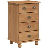 vidaXL Predalnik 'ASKIM'Medena Rjava 45.8x40x79 cm Trdni Les Pina | Shoptok.si