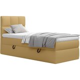 MID.YOU POSTELJA Z VZMETNICO 90 cm x 200 cm , les, tekstil, leseni material gorčično rumena | Shoptok.si