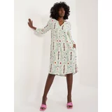 Fashion Hunters Pistachio summer dress with SUBLEVEL patterns