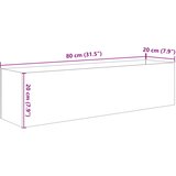  Akvarij s pohranom *Transparent*an 80 x 20 x 20 cm Stakl | shoptok.hr