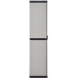  Vrtni ormarić za pohranu s 3 police sivo-crni 68 x 40 x 168 cm | shoptok.hr