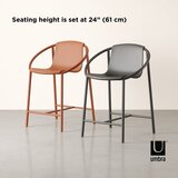 Umbra Črn plastičen barski stol 90 cm Ringo – | Shoptok.si
