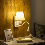  Brilagi - LED zidna lampa NUBILA 1xE27/25W/230V + LED/3W bela/krem | Eponuda.com