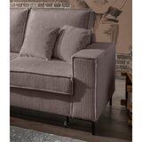 P & B KOTNA SEDEŽNA GARNITURA, rebrasti žamet sivorjava | Shoptok.si