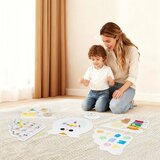  Aktivna otroška sova Montessori, lesena vstavljanka, natikanka, kognitivna igrača | Shoptok.si