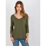 ex moda Blouse-EM-BZ-ES-21-609.10X-khaki | Shoptok.si