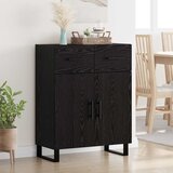  Kreveta Crni hrast 69,5 x 34 x 90 cm Konstruirano drvo Slike