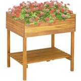 Furnova Dvignjeno vrtno cvetlično korito 78,5x58,5x78,5cm trdna akacija, (21921237) Cene