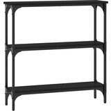 Maison Chic konzolna miza - miza ob steni črna 75x22,5x75 cm inženirski les, (21785972) Cene