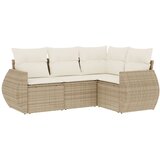 Maison Chic Seti vrtnega pohištva - Vrtna garnitura - Vrtni pohištvo set 4-delna z blazinami bež poli ratan, (21809638) | Shoptok.si
