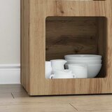  Kreveta Umjetnički hrast 59 x 35 x 80.5 cm Konstruirano drvo | shoptok.hr