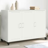 vidaXL Komoda bela 100,5x39x72 cm hladno valjano jeklo Cene