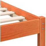  Krevetna konstrukcija s uzglavljem Vosak smeđa 90 x 200 cm | shoptok.hr
