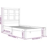  Za krevet od masivne borovine 90 x 200 cm | shoptok.hr