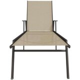  Ležalnik iz jekla in tekstila krem, (20662266) | Shoptok.si