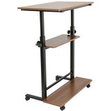MID.YOU Pisalna Miza Workstation Ii, Črna, Hrast | Shoptok.si