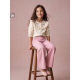 Sinsay Pamučni kardigan s vezom i volanima | shoptok.hr