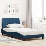  Krevet s madracem plavi 100 x 200 cm od tkanine | shoptok.hr
