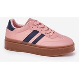 EVENTO Boto Women's Platform Sneakers Made Of Eco Leather Pink Ediriella | shoptok.hr