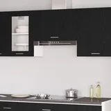 vidaXL Kuhinjska omara Črni hrast Inženirski les 60 x 31 x 40 cm Vrata