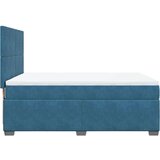 Krevet s oprugama i madracem plavi 140x200 cm baršunasti | shoptok.hr