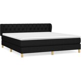 The Living Store Box spring postelja z vzmetnico črna 160x200 cm blago - Box Spring Postelja, (21503715) | Shoptok.si