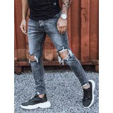 DStreet Spodnie męskie jeansowe ciemnoszare | shoptok.hr