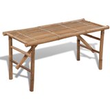 vidaXL Zložljiva vrtna klop 118 cm bambus, (20804335) Cene