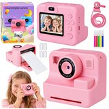 LEAN Toys dječji digitalni fotoaparat s instant ispisom fotografija, rozi | shoptok.hr