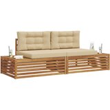  Set vanjskih sofa s jastukom 6 Komad Prirodna i bež | shoptok.hr