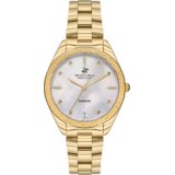 Beverly Hills Polo Club Ženski ručni sat, Kvarcni mehanizam, 35mm, Sedefasto kućište, Zlatne boje, BP3564C.120 | Eponuda.com