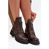 Zazoo Leather Insulated Women's Boots With Buckles And Ornamental Detail | shoptok.hr