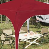  Rastezljivi šator za zabave 290 x 290 x 245 cm Tamno crvena | shoptok.hr