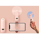 Venisymlis Akumulatorski Tihi Mini Ročni Ventilator (Roza), Primeren Za Notranjo In Zunanjo Uporabo, (22088749) u