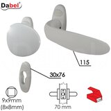 Dabel kvaka rozeta za alu vrata GOČ ŠAPA 30/76/10/115/70 DP1 0101564 | ePonuda.com