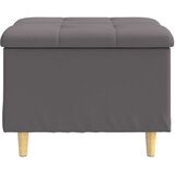  Shranjevalna tabureta Siva 60 x 60 x 45 cm Umetna koža, (5000208418) | Shoptok.si