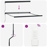  Povlačivi tende Zelena i bijela 350 x 250 x 165 cm | Shoptok.si