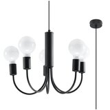 Nice Lamps Črna viseča svetilka ø 45 cm Karim – Cene