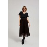 Marisse Chestnut Flared Midi Skirt Cene