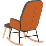  Stolica za ljuljanje s osloncem za noge od tkanine tamnosiva | shoptok.hr